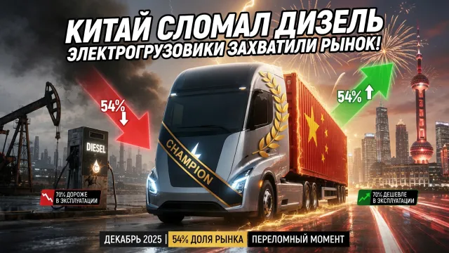 Китай сломал дизель. Электрогрузовики захватили рынок!